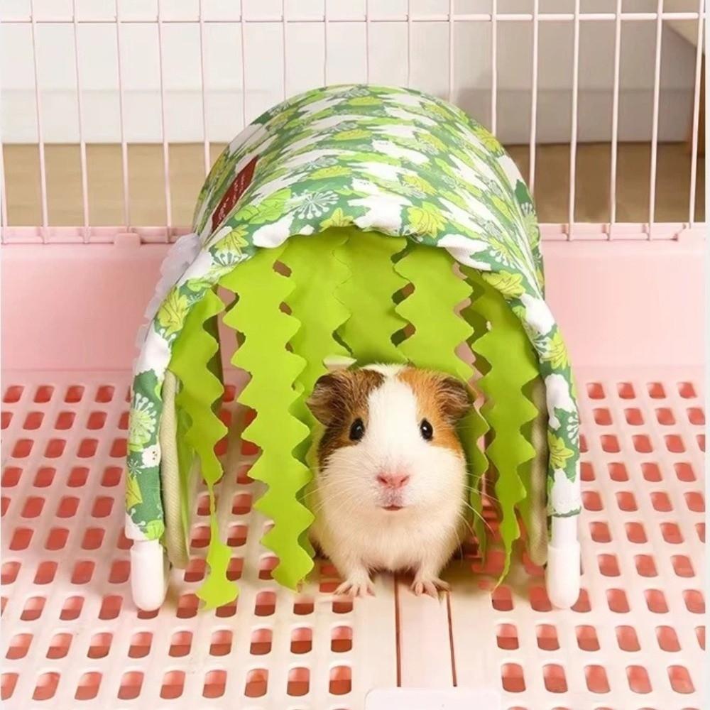 Summer Ventilated Cool Tunnel Bottomless Small Animal Cage Hamster Shelter For Rabbit Dutch Pig
