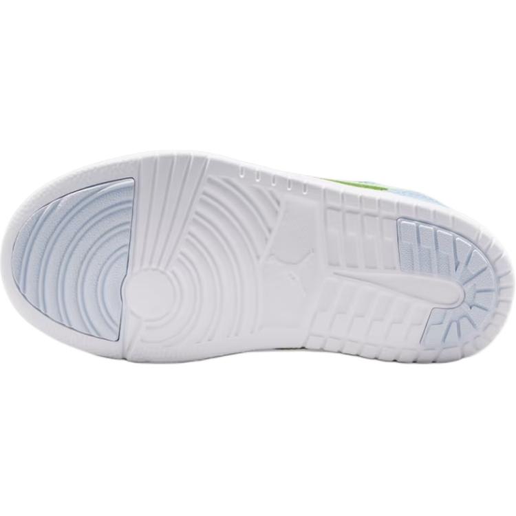 Air Jordan 1 Low Alt SE PS Half Blue Kids Sneakers Sail White Vapor-Green IB7117-403