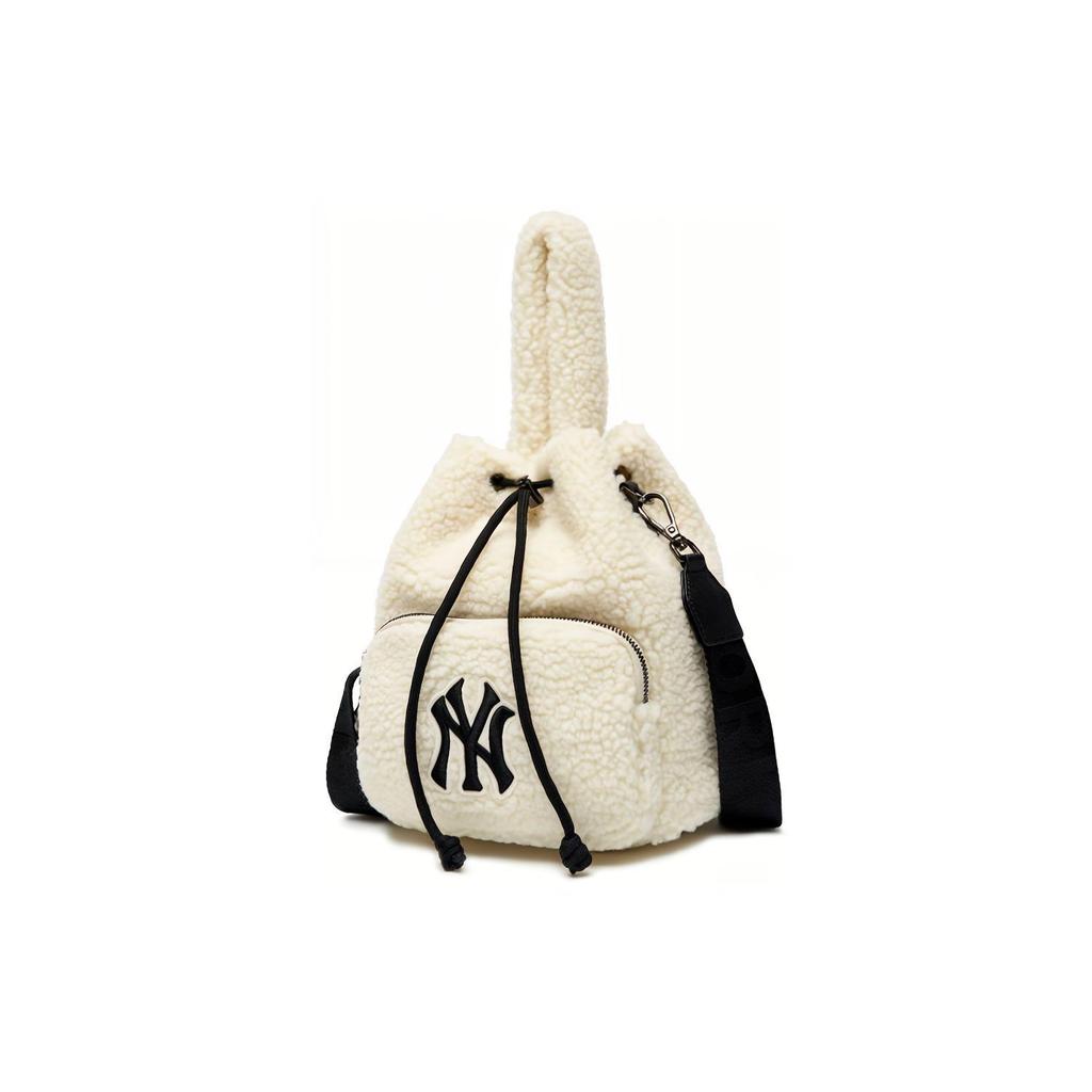 New MLB Polyester Bucket Bag, Handbag, Shoulder Bag, Crossbody Bag Regular Women's Milk White 3ABMS0316-50CRS
