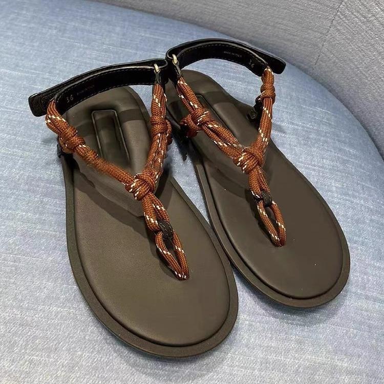 Summer New Soft Sole Flat Heel Casual Sandal Slippers Herringbone Slippers Women's Shoes Beach Slipper Women's Slippers Outside