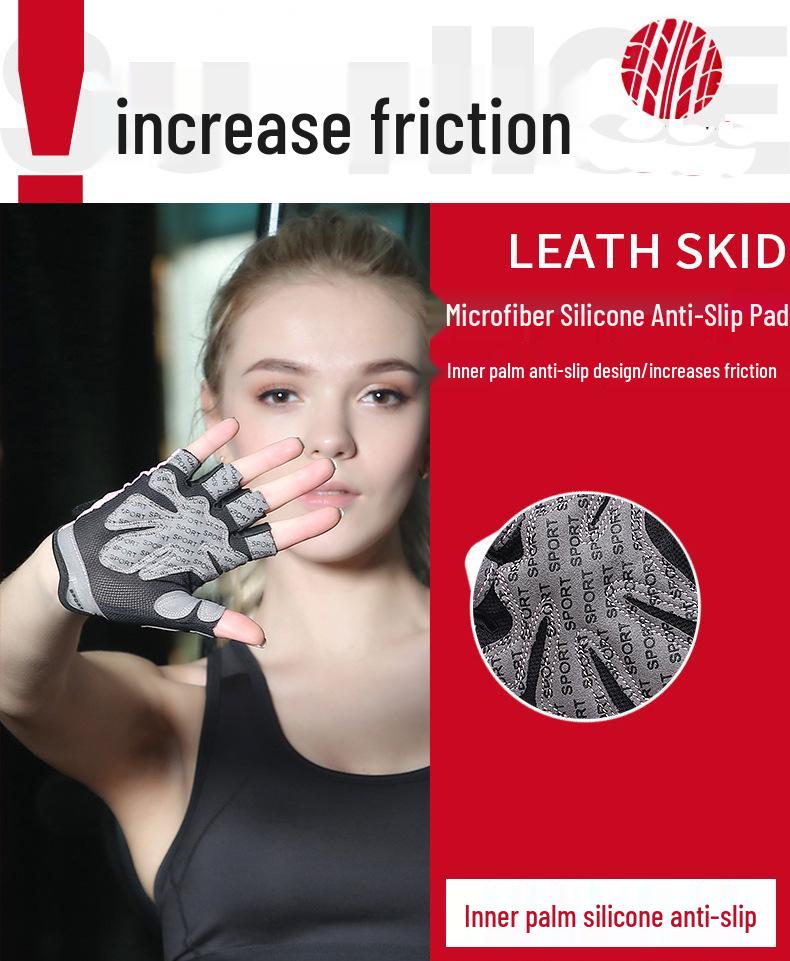 Unisex Breathable Half-Finger Fitness & Cycling Gloves - Thin, Anti-Callus for Summer Sports, Weightlifting, Pull-Ups, and Driving.