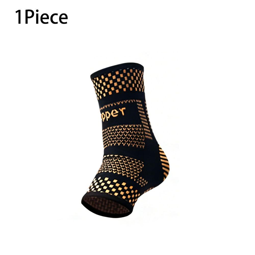 

1pc Copper Ankle Brace Infused Compression Sleeve Support for Plantar Fasciitis, Sprained Ankle, Achilles Tendon,Pain Relief S