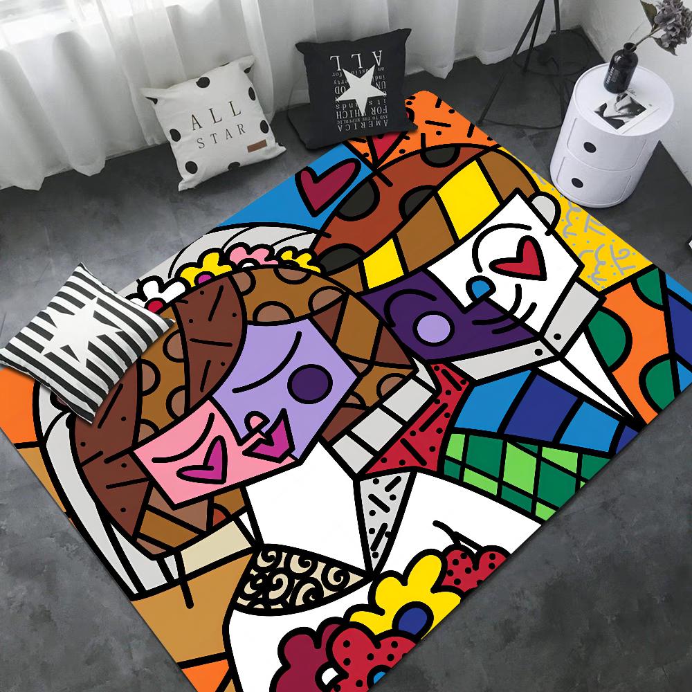 Britto Bathroom Mat Kids Room Bedroom Decoration Balcony Anti-Slip Doormat Living Room Bedside Area Rugs
