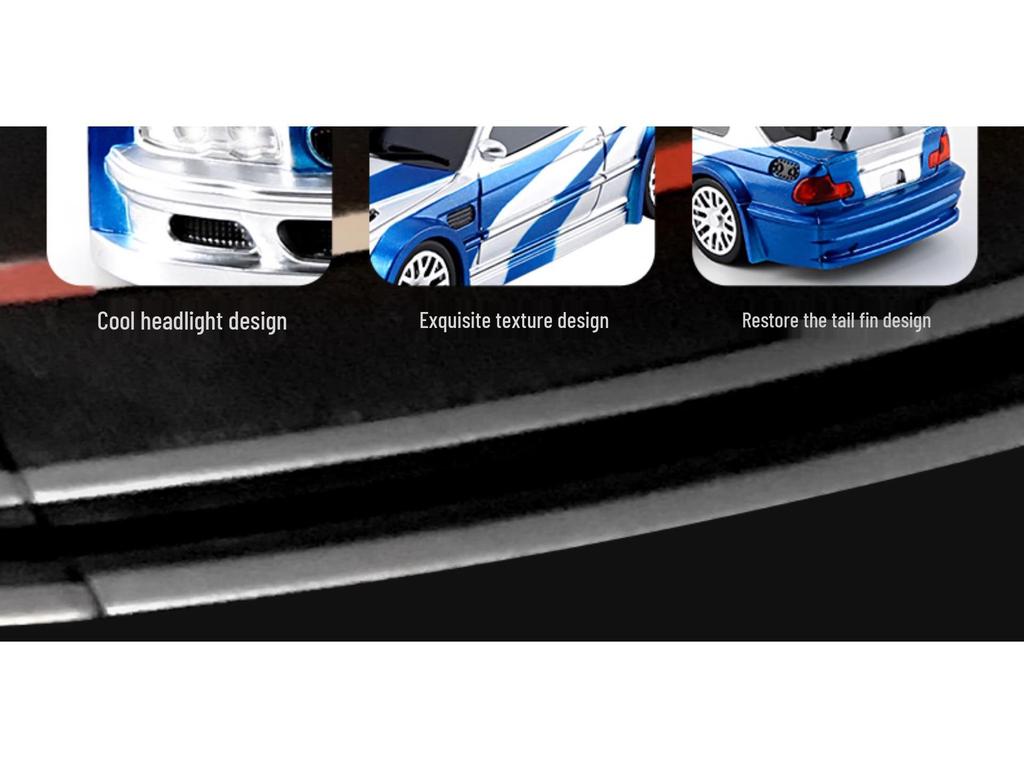 1:43 Scale Four-Wheel Drive Drift RC Car, Rechargeable Electric Mini Racing Toy for Kids