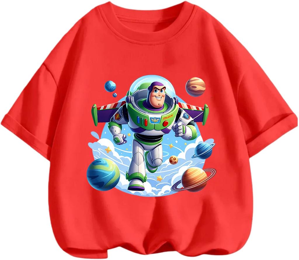 Summer Round Neck T Shirt Toy Story Classic Cartoon Print Casual Street Style Kids Boys Girls 3 14 Years