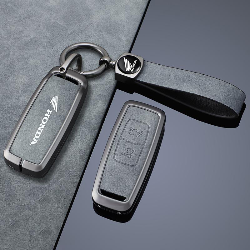 Car High-grade Gray Metal Key Case Cover Shell Fob For Honda PCX160 VISION SH350 160 PCX 125 Switch 150 ADV Wrench 350 2021 2022 akd256