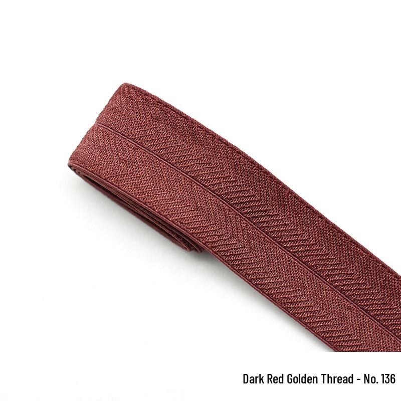 2-2.3cm Thick Elastic Fold-Over Binding Tape for Clothing and Jackets