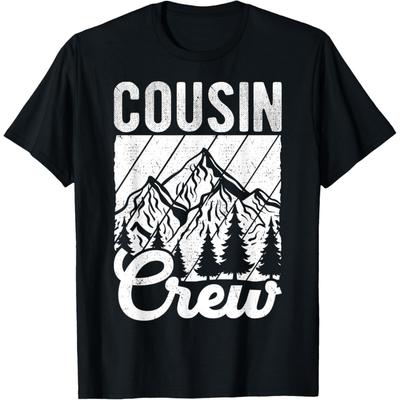 Cousin Crew Mountain Snow Family Best Crew Hiking T-Shirt