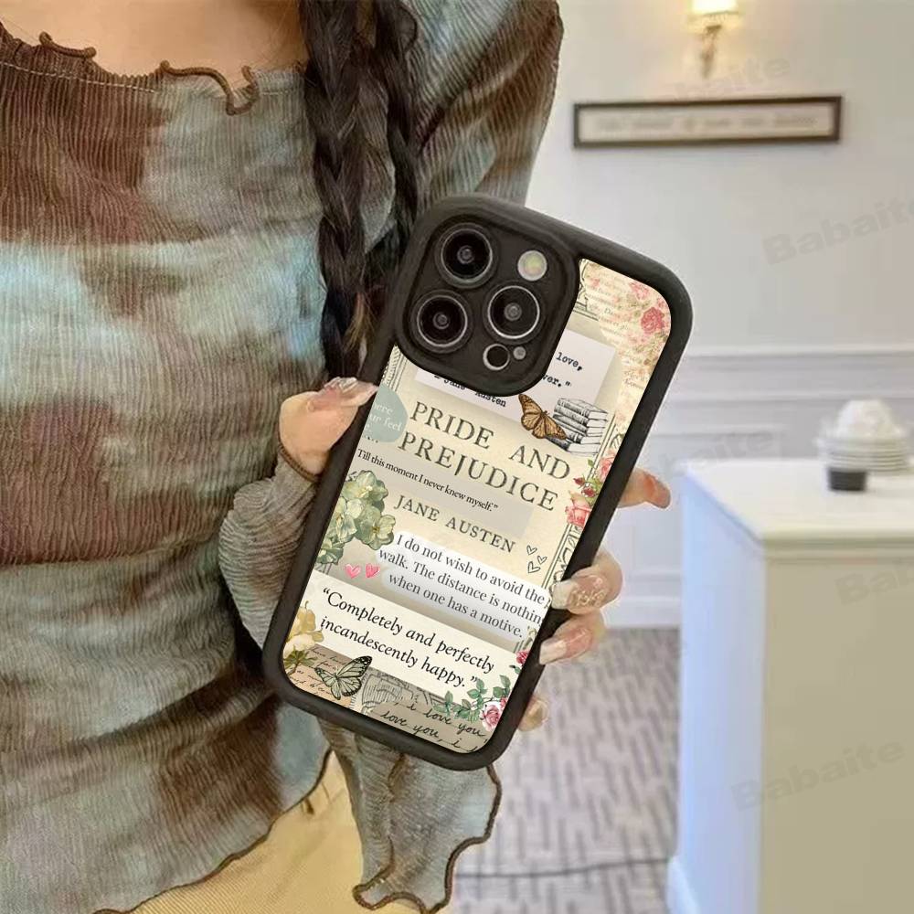 Pride And Prejudice Jane Austen Phone Case For IPhone 17 16 E 15 14 13 12 11 Pro Max Plus Back Cover
