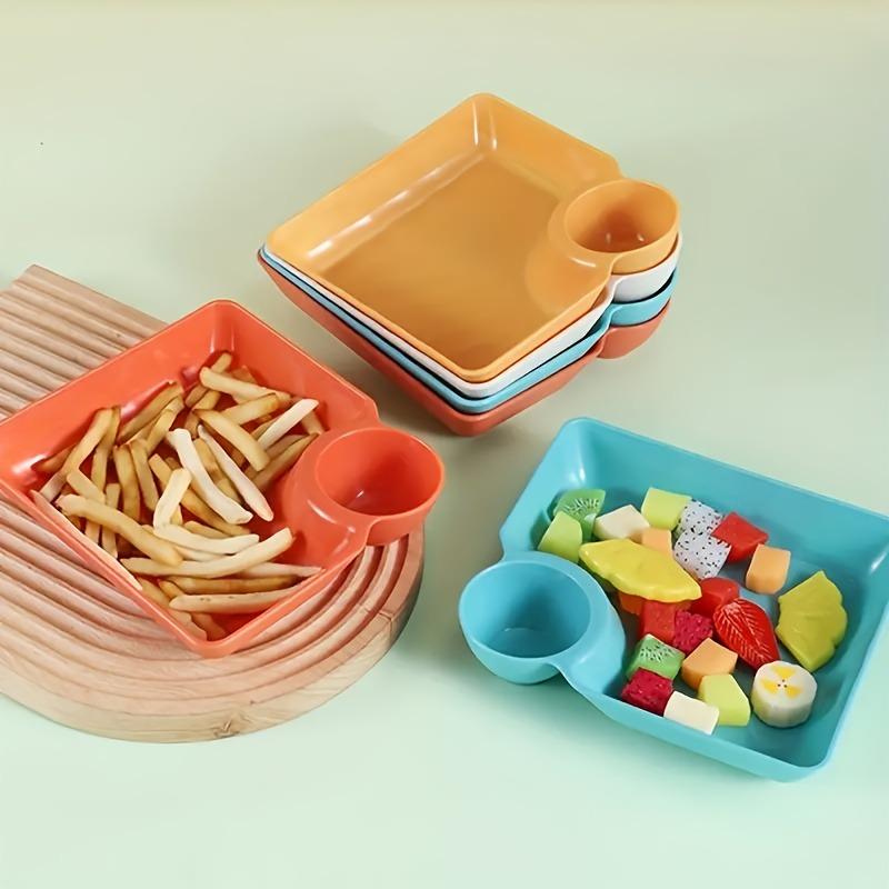1PC Set Plastic Serving Plate Food Safety Snack Plate, Durable Appetizer and Ham Plate, Multifunctional Sushi Serving Plate