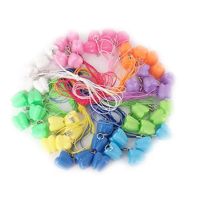 

100pcs Colorful Baby Kids Milk Teeth Storage Tooth Shape Lovely Save Collect Tooth Souvenir Save Container Tool Dental gift