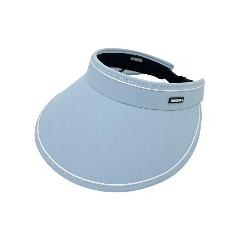Solid Uv Color Protection Breathable Caps Adjustable Wide Brim Hats Outdoor
