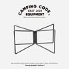 Camping Foldable Metal Stand Carbon Steel Aluminum Alloy Box Stand Iron Storage Box Bracket for Outdoor Picnic Fishing