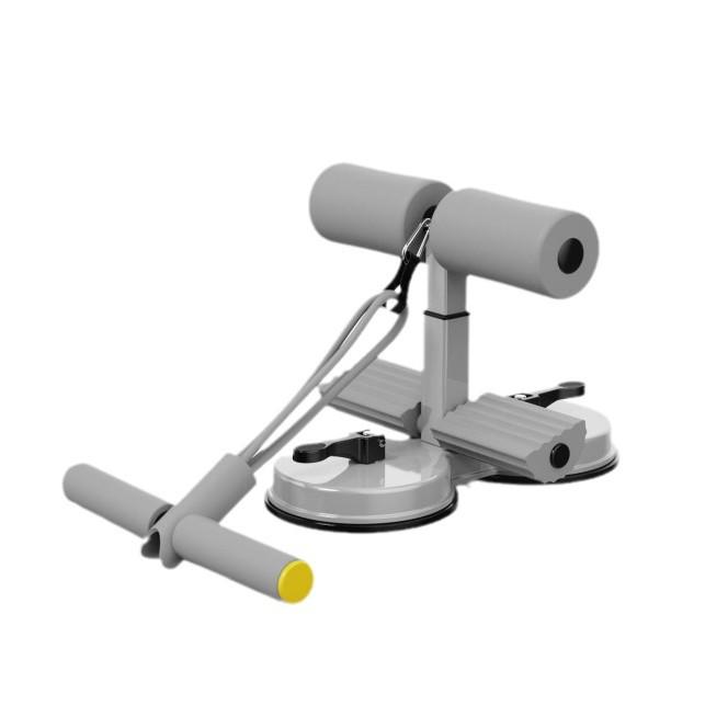 Dual Suction Cup Sit-Up Assistor with Pull Rope for Junior High Ab Workouts