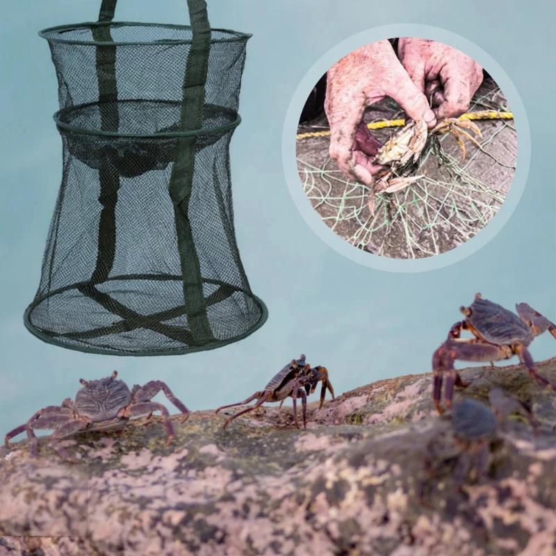 Collapsible Fishing Net Shrimp Fish Trap /Carp /Eels Traps Fishing Net - Perfect Fishing Tackle for Outdoor Enthusiasts