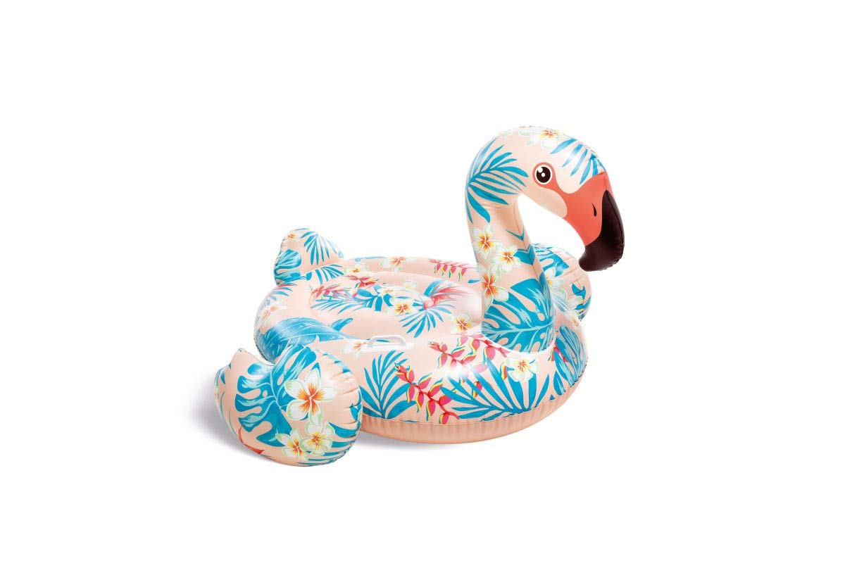 

INTEX Tropical Flamingo Ride-On Float Mat, 142 x 137 x 97 cm (57559) [Official Japanese Product]