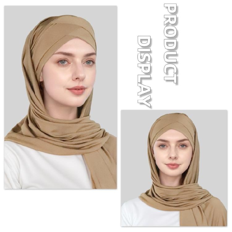 Classical Cotton Hijab Shawl Multi Functional Stretchable Fabric Headgear For Fashion And Everyday Outfits