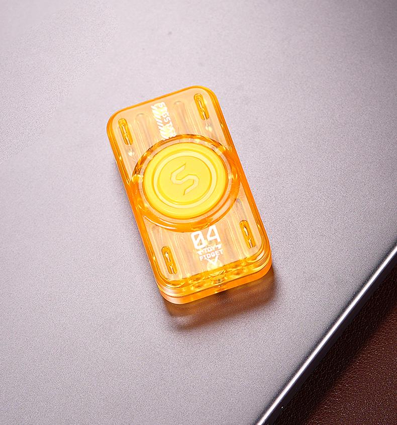 Edc Fidget Magnetic Slider And Fidegt Spinner Stress-Relieving Toy Luminous Anxiety Adult Translucent Toys Kids Gift