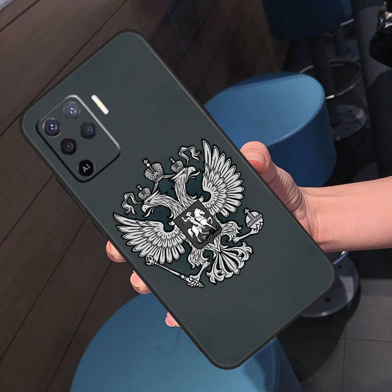 Russian Flag Case For Oppo A16 A17 A18 A96 A76 A60 A80 A40 A38 A58 A78 A98 A94 A74 A54 A15 A57 A77 A5 Pro