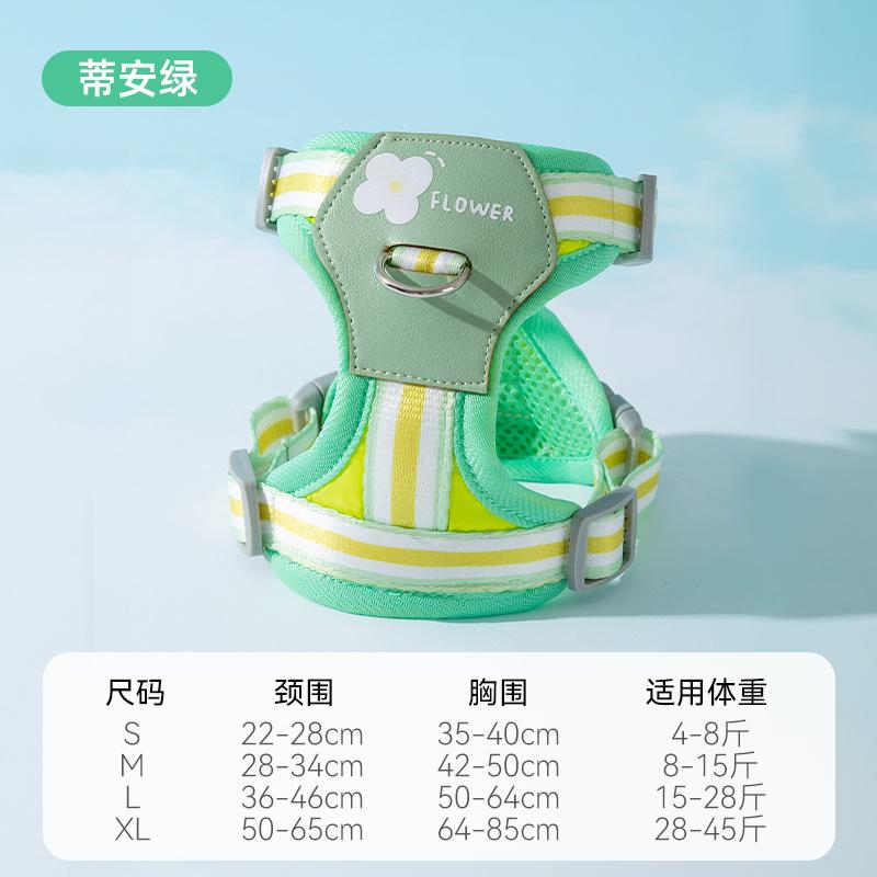 Pet Leash Chest Back Than Bear Small and Medium Dog Vest Type Dog Leash Going Out To Walk Cat Dog Leash Dog Leash