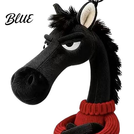 Soft Horse Pendant Keychain Plush Cute Cartoon in Sweater Mini