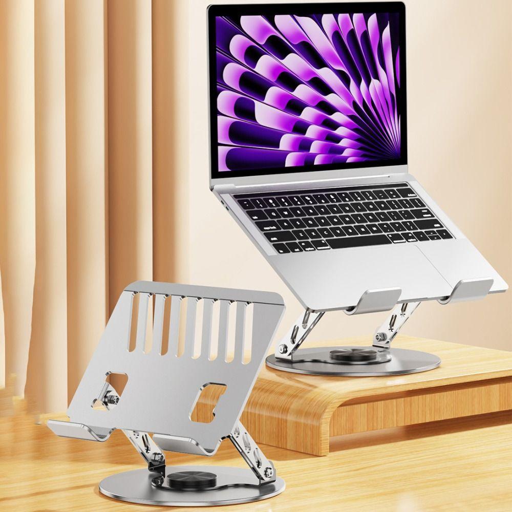 Adjustable Height Foldable Laptop Holder Ventilated Base Notebook Stand PC