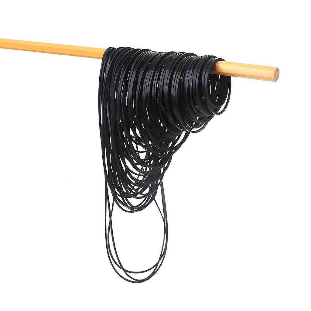 Rubber Belts for Cassette Players Video Recorders Turntable Repair Belts 1mm Width Mixed Size 50PCS/100PCS