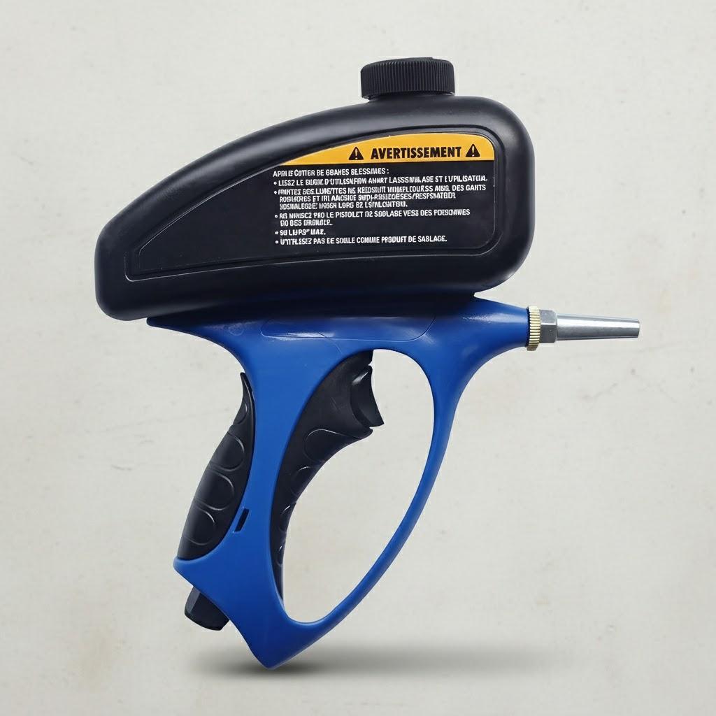 

Portable Air Sandblaster Power Tool Accessories Cleaning Rust Removal Surface Preparation for Professional синій
