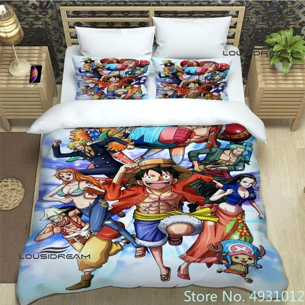Cartoon One-Piece Bedding Sets Exquisite Supplies Pillowcase Anime Bedclothes 3D Printed Kids Adult Quilt Duvet Cover Gift