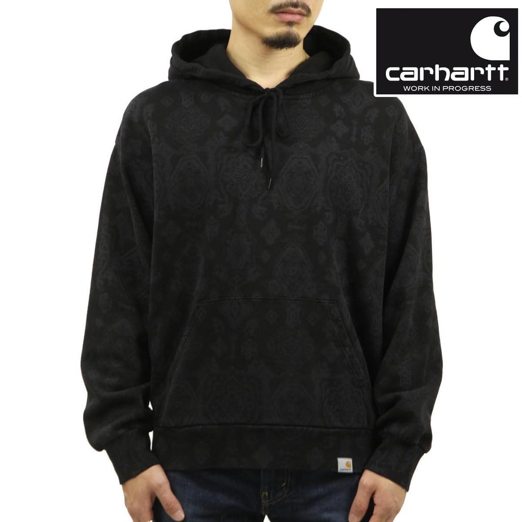 Carhartt Authentic WORK IN PROGRESS Paisley Print Pullover Long Sleeve HOODED VERSE Size Small Men's Hoodie, SWEATSH, (Code 415884b013-2)