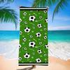 New Football Beach Towel Soccer Themed Microfiber Bath Towel for Adults Seaside Quick Dry Towel