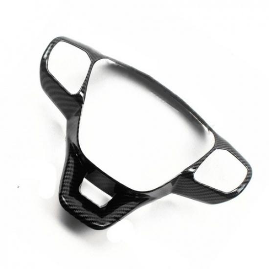 Fits Ford Transit  19-22 Carbon Fiber Style Steering Wheel Cover Trim