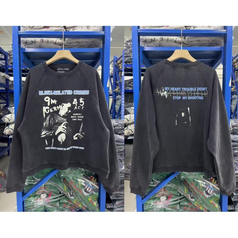 Vintage West Coast Hooded Zip-Up Sweatshirt With Sanskrit Script Print Relaxed Fit Cotton Pullover Men