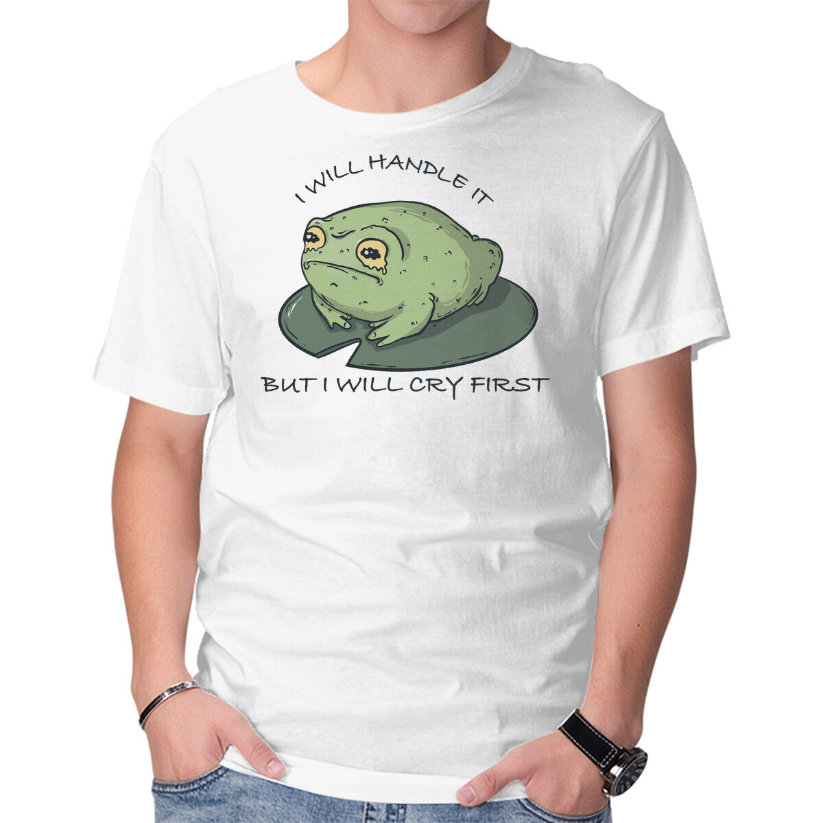 Unisex Crew Neck T-Shirt Cry First Graphic Short Sleeve Casual Tee XXL
