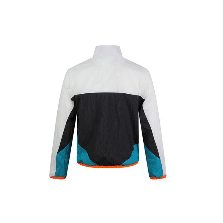 Nike Flight Jacket Half-Zip Pullover Color-Block Men Jacket White Green Black CN8509-013