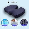 Memory Foam Gel Seat Cushion Non-Slip Back Pain Sciatica Relief Chair Cushions For Home Office Car A
