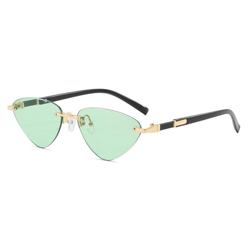 

Sleek Triangle UV Protection Sunglasses with Borderless Cut-Edge Frame
