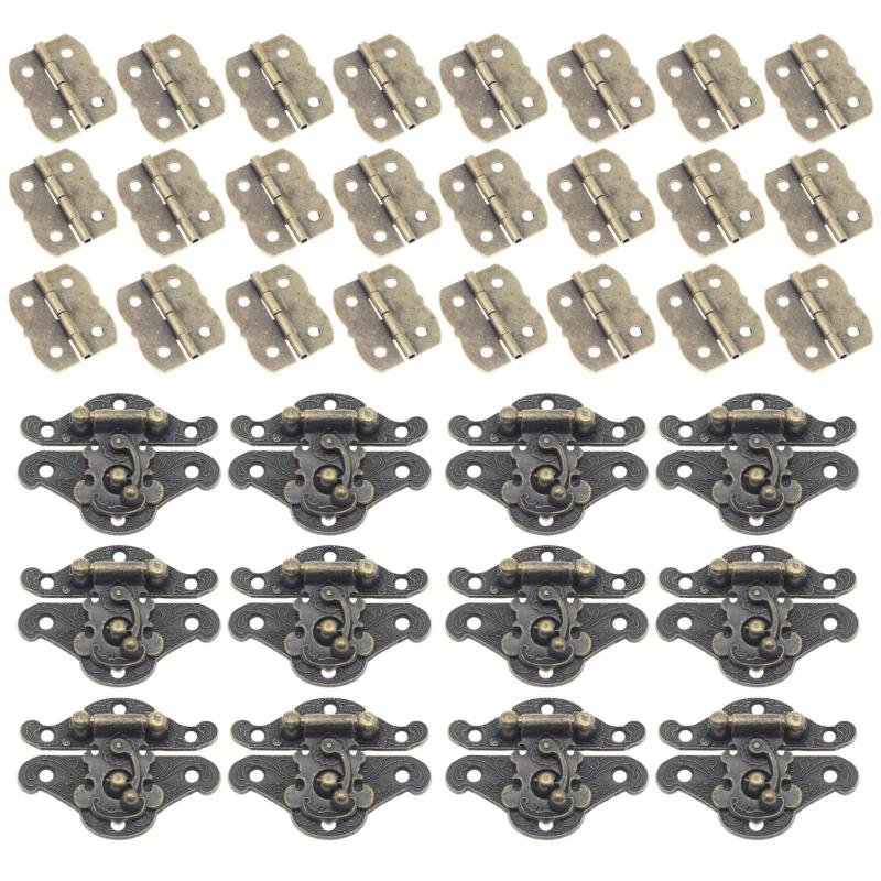 Decorative Butterfly Motifd Iron Hinges Latches Rustproofed Door Hinges For Window Cabinets Rusty Home 1