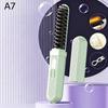 Mini Portable Straight Hair Comb Set Wireless Charging Curling Iron Fast Heating Lightweight for Office Travel Bangs Touch Up