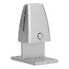 4 pièces Pince de fixation pour écran de bureau Type T Alliage d'aluminium Argent Support de fixation pour cloison de bureau pour
