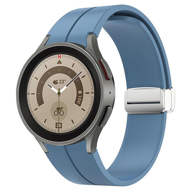 Band for Samsung Watch 7/4/5/6/5 Pro/classic/FE 44mm 40mm Magnetic Silicone Sport No Gaps Bracelet Correa Galaxy Watch 7 Strap