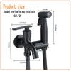 Stainless Steel Toilet Bidet Spray Set 1 In 2 Out High Pressure Shattaff Shower Multi-functional Handheld Faucet Toilet Sprayer