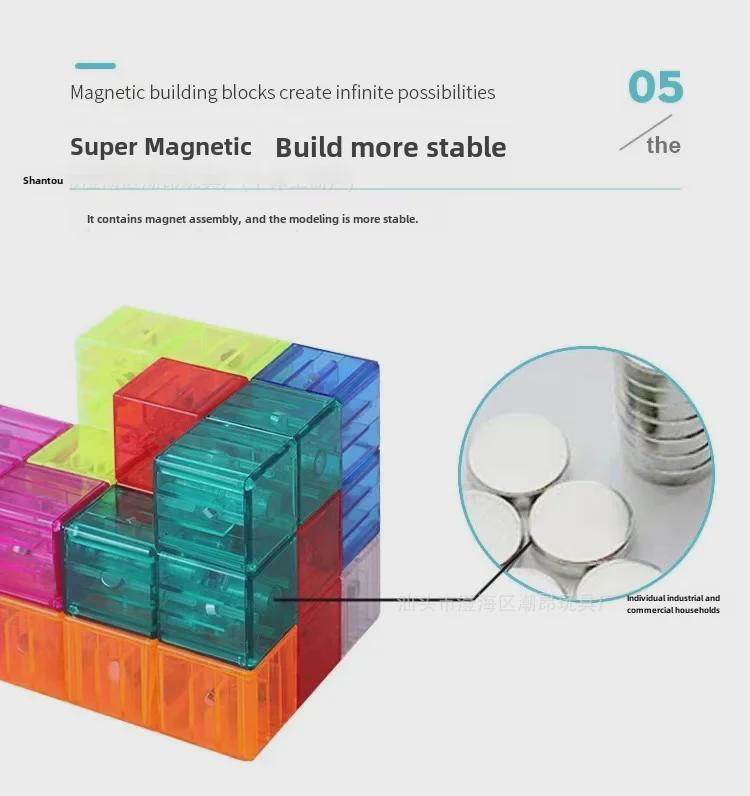 Magnetic Building Blocks: Soma Cube & Geometry Puzzle for Kids