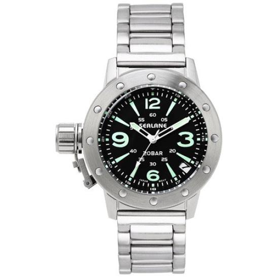 

[Sea Lane] SE42-MABK Silver Watch