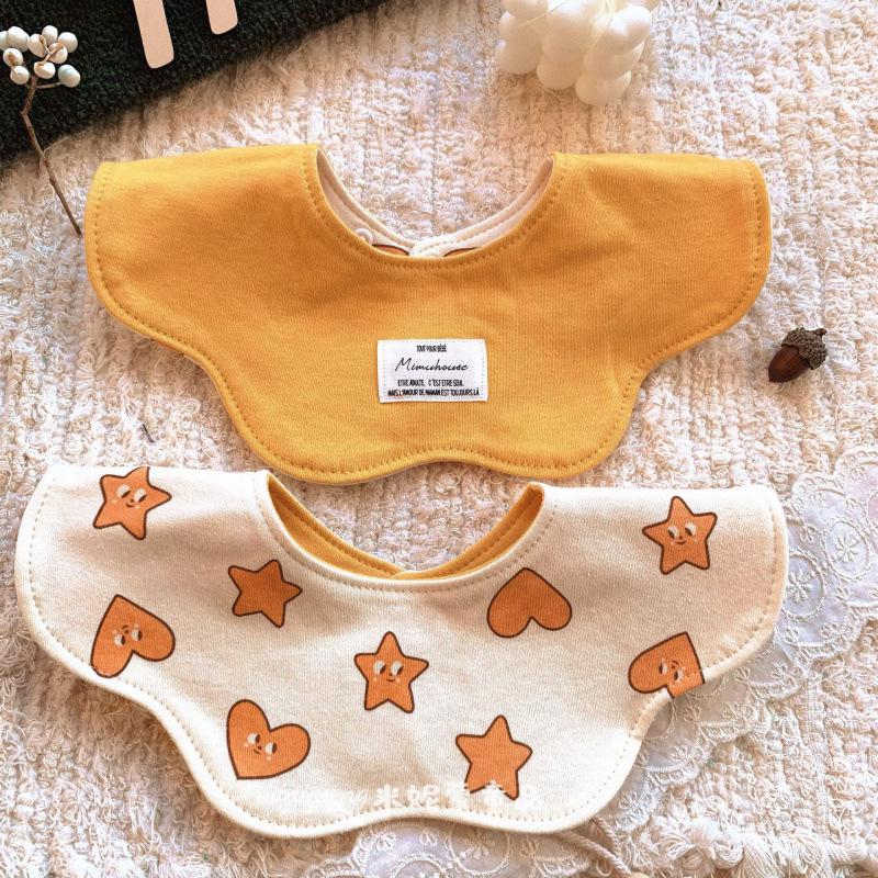 Korean Petal Baby Bib: Reversible, Anti-Vomit, All-Season Neck Scarf