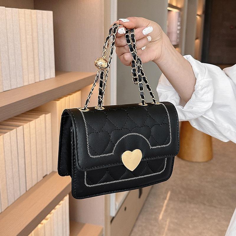 Chain Small Square Bag Women's Popular Shoulder Bag Fashion Versatile Messenger Bag Small