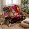 Leopard In Exotic Room 1 Theme Blanket Lightweight Warm Flannel Blanket Decorative Throw Blanket for Home Decoration
