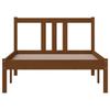 VidaXL Cadre de lit Marron miel Bois massif 90x200 cm 814872