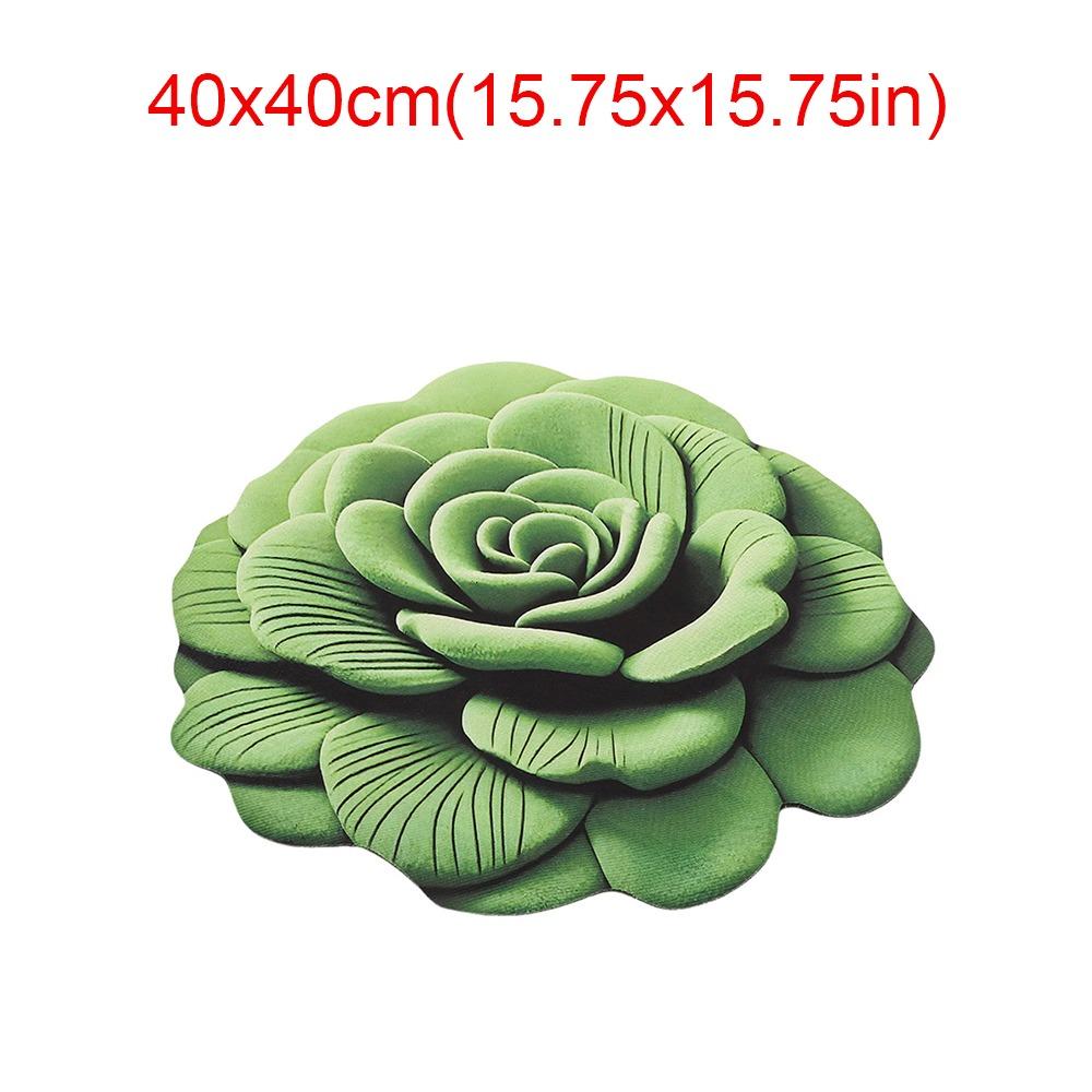 Soft Flower Carpet Non-slip Bathroom Floor Mat Peony Floor Mat  for Living Room Tea Table Bedside
