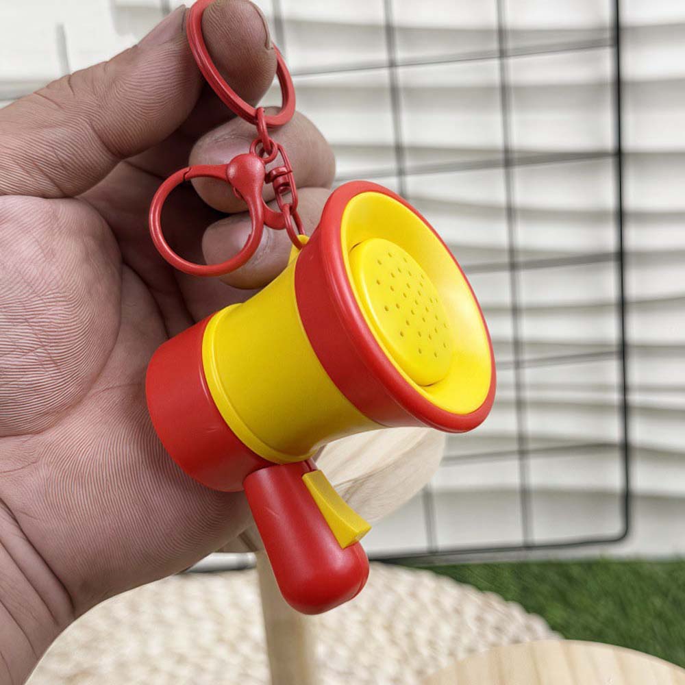 Recording Music Keychain Pendant Speaker Handheld Speakers Toy Music Trumpet Key Chain Bag Pendant